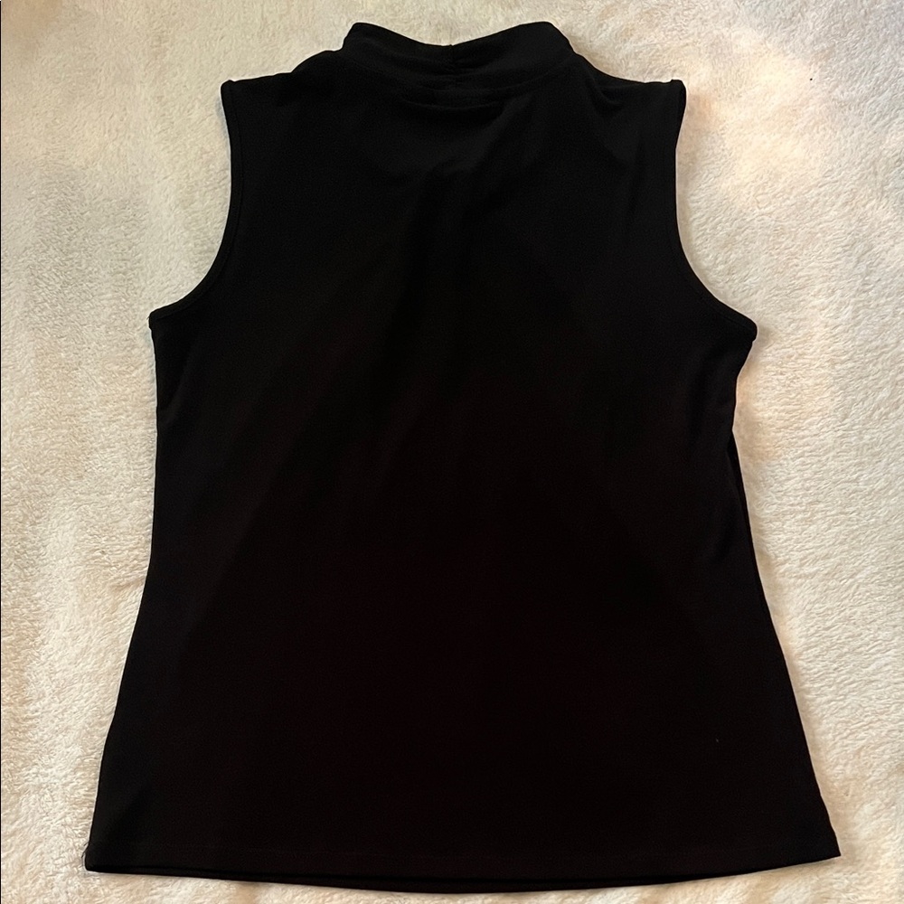 Tahari Black Sleeveless Blouse - Picture 4 of 4